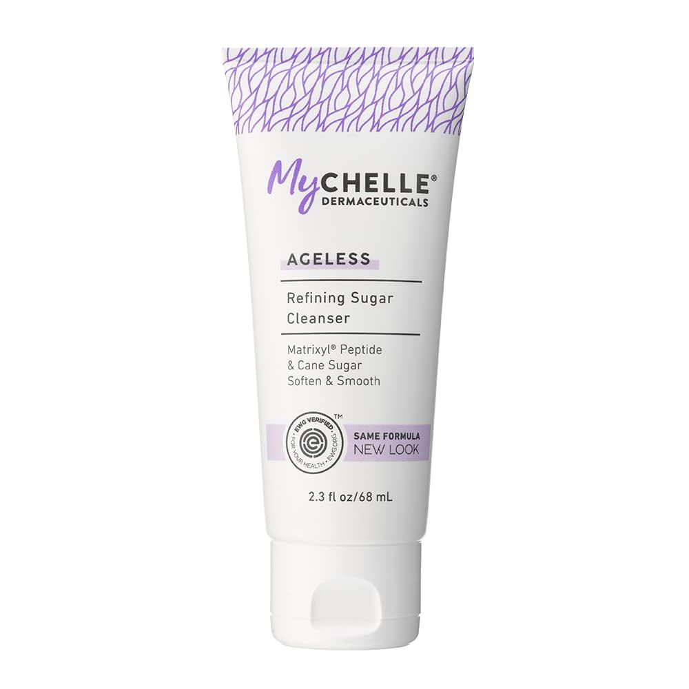 MyCHELLE Dermaceuticals Refining Sugar Cleanser, 2.3 Fl Oz - Skin &amp; Facial Cleanser with Matrixyl Peptide &amp; Cane Sugar to Soften, Smooth &amp; Help to Reduce the Appearance of Fine Lines and Wrinkles