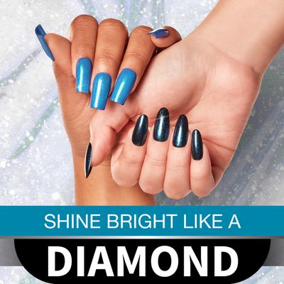 Seche FX Diamond Effect Top Coat - Blue, Transforming Topper, Long-lasting Polish Protection 0.5 fl. Oz