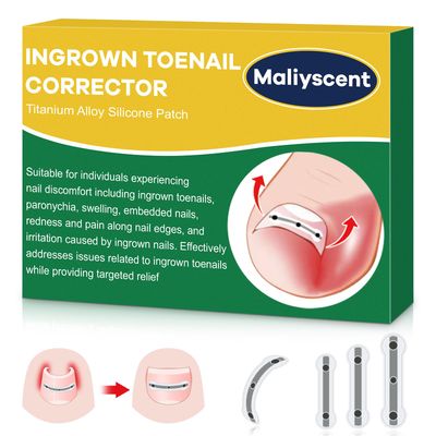Titanium Alloy Ingrown Toenail Treatment New Version Ingrown Toenail Removal Tool Kit, Designed for Curved Nail Repair Big Toe Ingrown Toenail Corrector