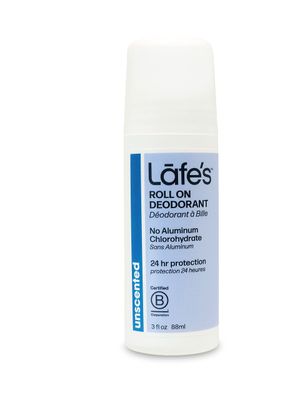 Lafes Natural Deodorant | 3oz Roll-On Aluminum Free Natural Deodorant for Men &amp; Women | Paraben Free &amp; Baking Soda Free with 24-Hour Protection | Unscented