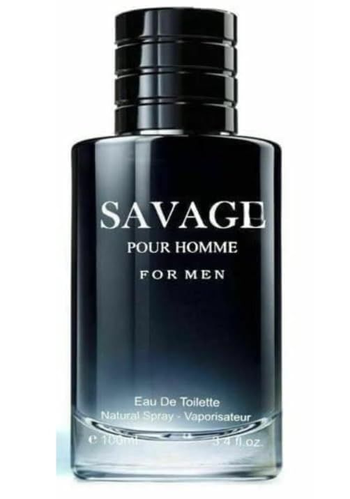 Savage for Men 3.4 Oz Mens Eau De Toilette Spray Refreshing &amp; Warm Masculine Scent for Daily Use Mens Casual Cologne Great Holiday Gift Smell Fresh All Day A Gift for Any Occasion