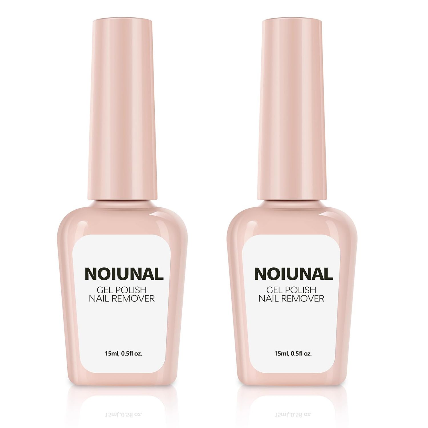 noiunal Gel Nail Polish Remover 2 Packs Easily &amp; Safely Professional Gel Remover For Nails in 3 Minutes No Soaking or Wrapping Nail Remover 15ml