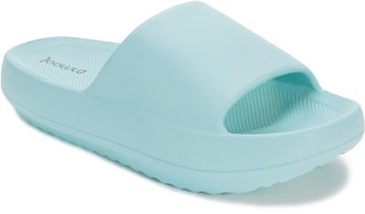 Joomra Shower Slippers for Women Foam Pillow House Rubber Bathroom Home Platform Sandals Orthopedic Cloud Cushion Slipers Slides for Ladies Female Arch Support Sandles Light Blue 39-40