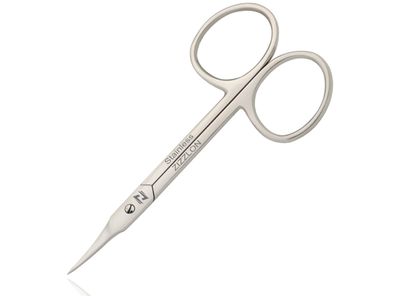 ZIZZLON Professional Cuticle Scissors Extra Fine Curved with Precise Pointed Tip - Long Lasting Sharp Nickel Plated for Manicure and Pedicure - German Quality Multipurpose Grooming Scissors