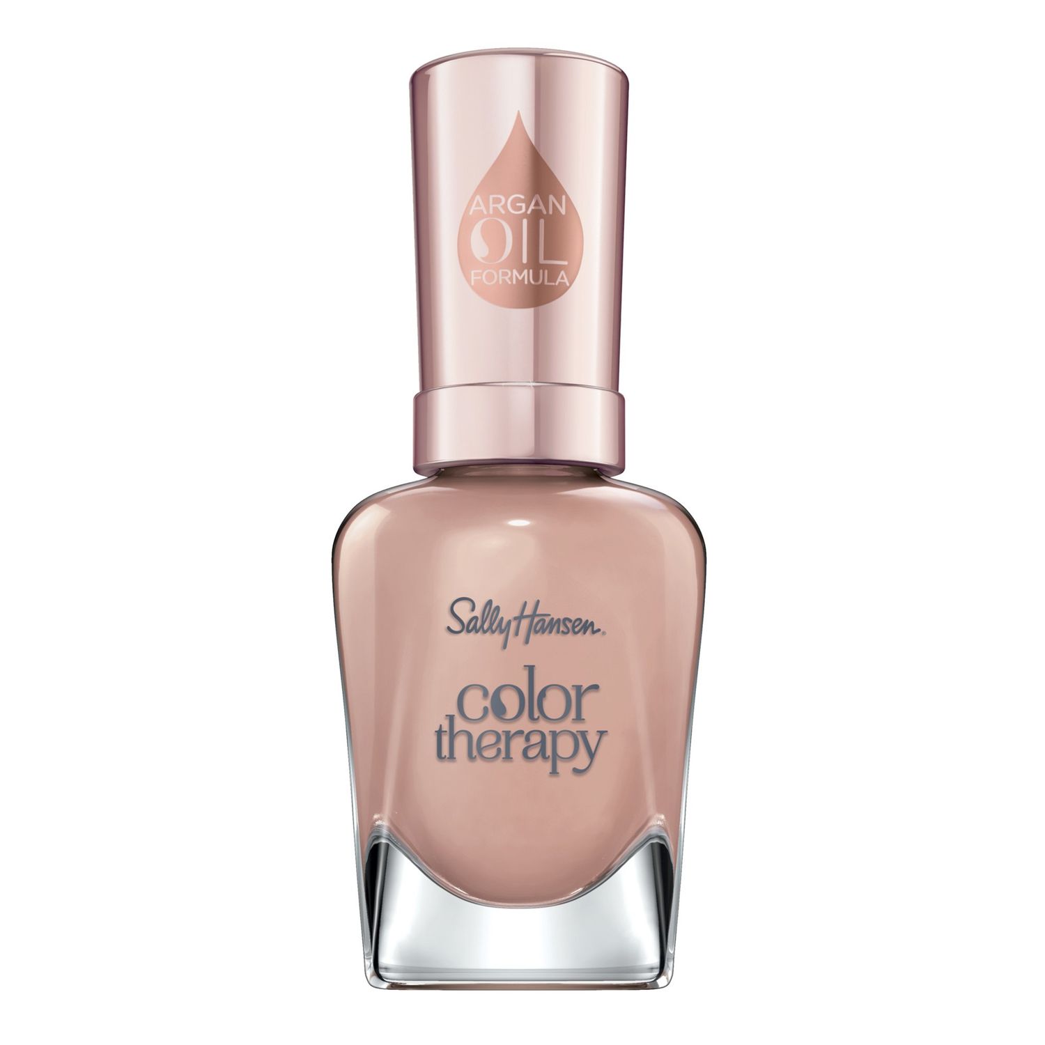 Sally Hansen Color Therapy, Re-Nude, Argan Oil, Long Lasting, Nail Treatment, Semi Opaque, Creme Nude Nail Polish