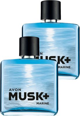 AVON Musk Marine Eau de Toilette Pack of 2