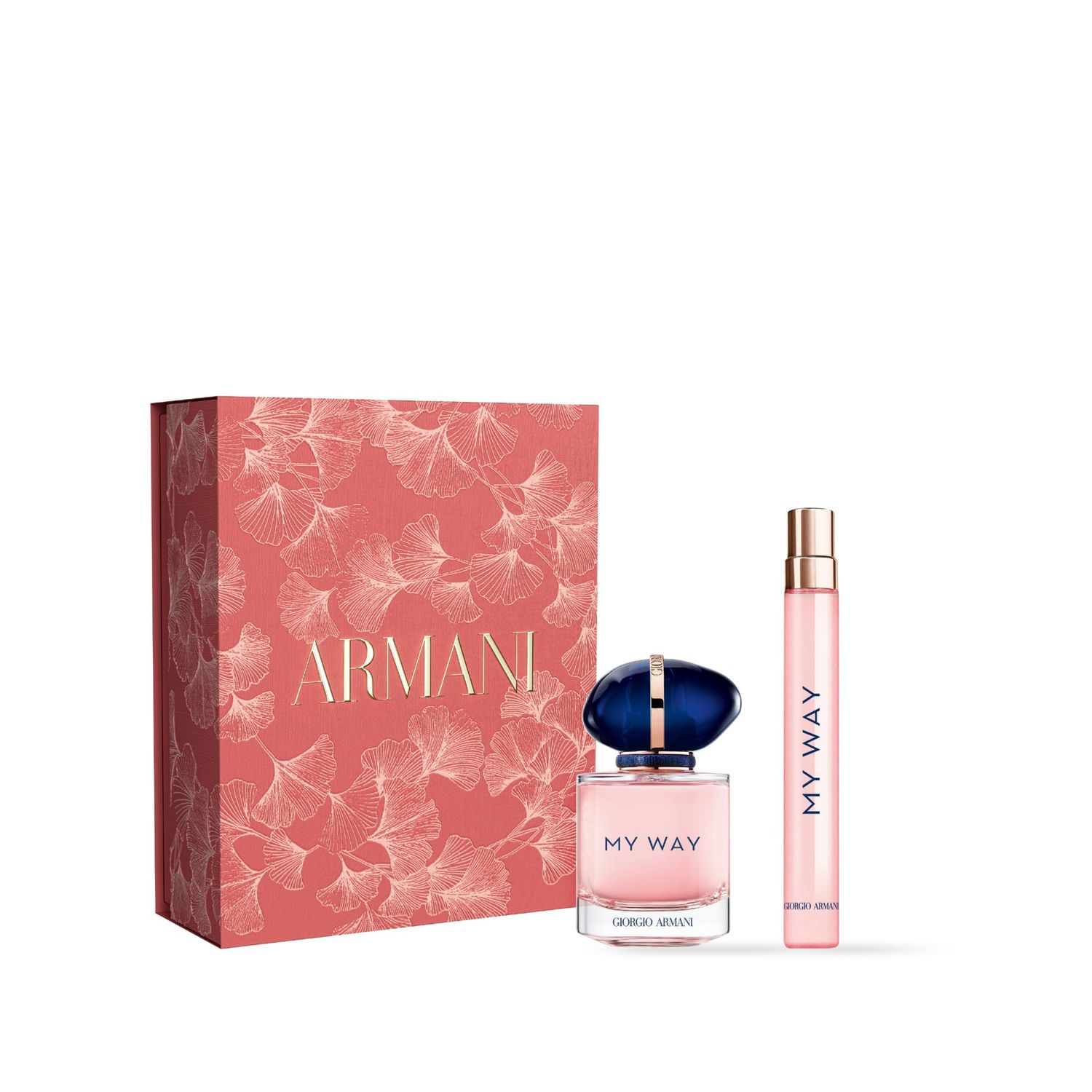 Armani Beauty - My Way - Eau de Parfum - Womens Perfume Gift Set - Floral &amp; Woody - Travel Size &amp; Full Size - 0.34 Fl Oz, 1 Fl Oz
