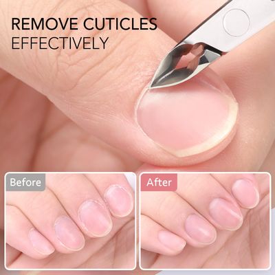 GAOY 3-in-1 Cuticle Remover Kit, Professional Cuticle Trimmer, Pusher and Sharp Nippers, Stainless Steel Manicure Tools For Nail Care