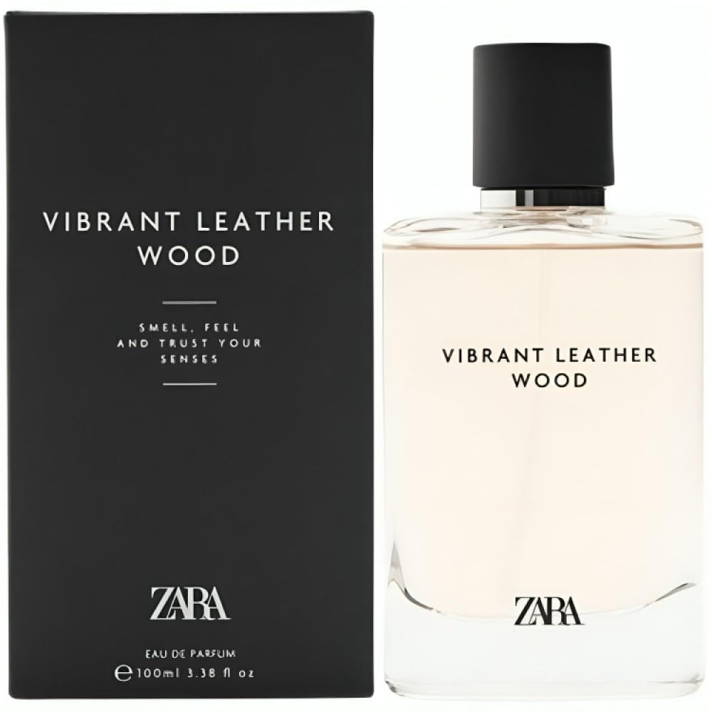 Zara Vibrant Leather Wood Cologne for Men EDP Eau De Parfum 100 ML (3.38 FL OZ)