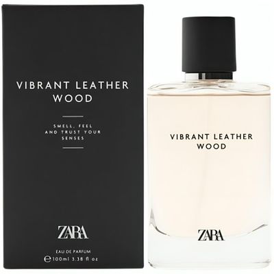 Zara Vibrant Leather Wood Cologne for Men EDP Eau De Parfum 100 ML (3.38 FL OZ)