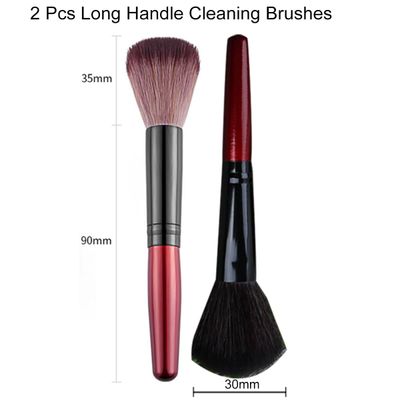 UARUOGP 2 Pcs Soft Nail Art Dust Powder Remover Brush