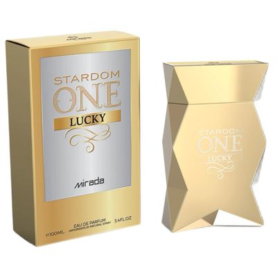 MIRADA Stardom One Lucky, Mens Eau de Parfum (EDP) 3.4 FL. Oz (100ml), Mens Perfume with Notes of Plum, Grapefruit, Bergamot, Ozonic Notes, Jasmine, Orange Blossom, Hazelnut, Honey, Cedar