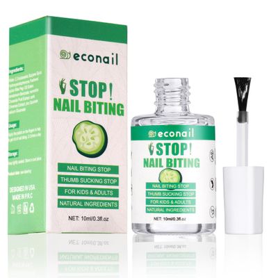 Econail Nail Biting Treatment For Kids, Nail Biting Prevention, No Bite Nail Care, Thumb Sucking Deterrent For Ages 3, 0.5 fl oz (10ml)