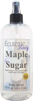 Eclectic Lady Maple Sugar Body Spray, Double Strength, 16 ounces, Body Mist for Women with Clean, Light &amp; Gentle Fragrance, Cologne with Soft, Subtle Aroma For Daily Use