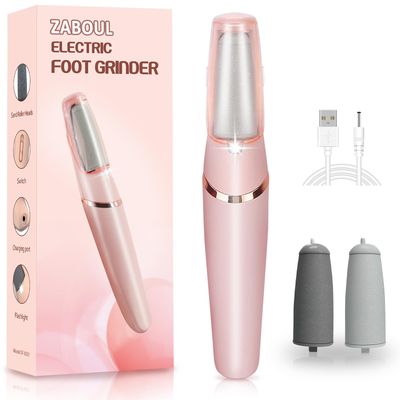 Callus Remover for Feet, ZABOUL Electric Foot Callus Remover Rechargeable Pedicure Tools Smooth Pedicure Wand Electronic Foot File, Feet Care for Removes Dry Hard &amp; Dead Skin Ideal Gift