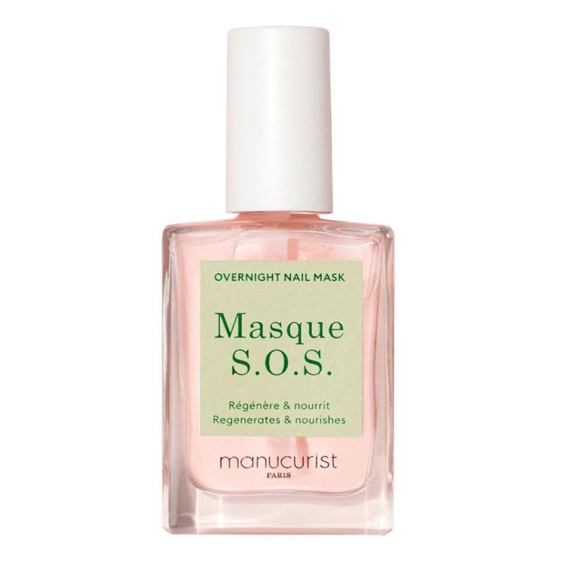 Manucurist SOS Nail Mask - Nail Care - Overnight Nail Mask - For Severely Damaged Nails - 80.5 natural plant based ingredients - 0.5 fl oz