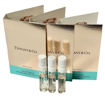 Tiffany &amp; Co. Sample Perfume Rose Gold Women Spray 1.5 ml / 0.05 oz - set of 3