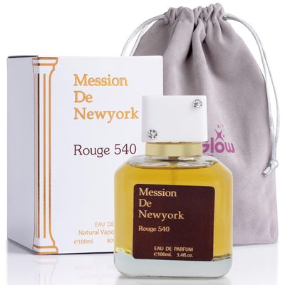 Mession de New York Roge 5400 Eau De Parfum for Men and Women - Saffron &amp; jasmine as top notes - Base of Cedar &amp; Fir Resin - Fragrance Choice for Daily Wear - Elegant 100ml Bottle with Suede Pouch