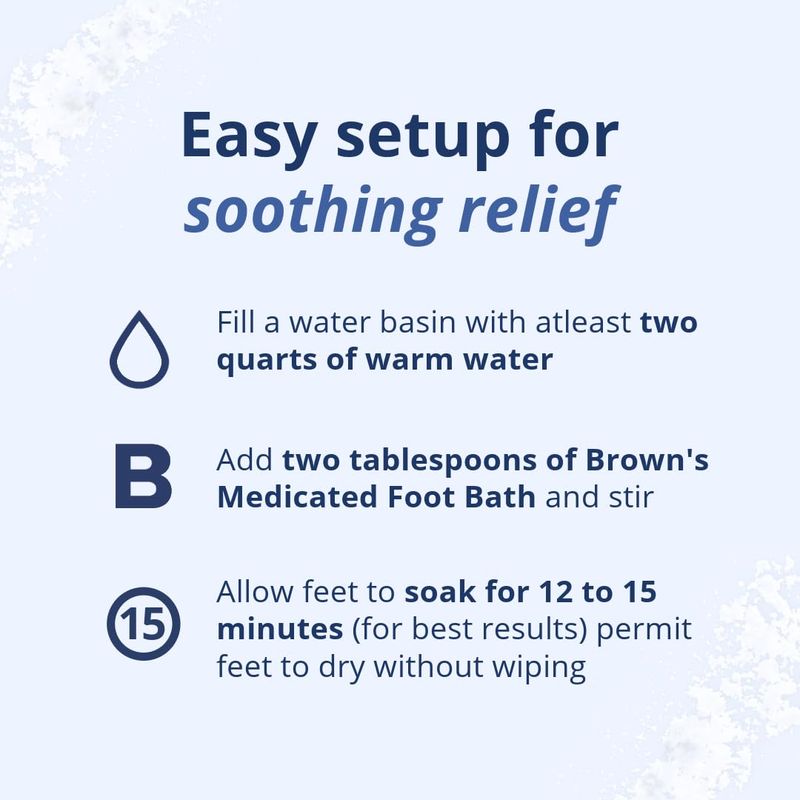 Browns Original Medicated Foot Bath (8oz)