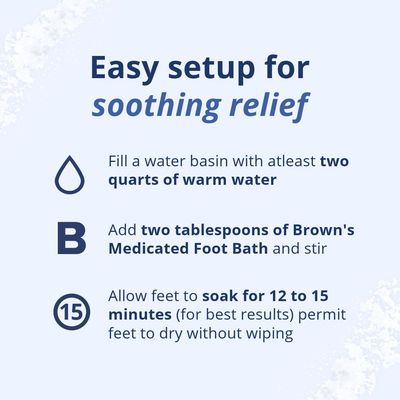 Browns Original Medicated Foot Bath (8oz)