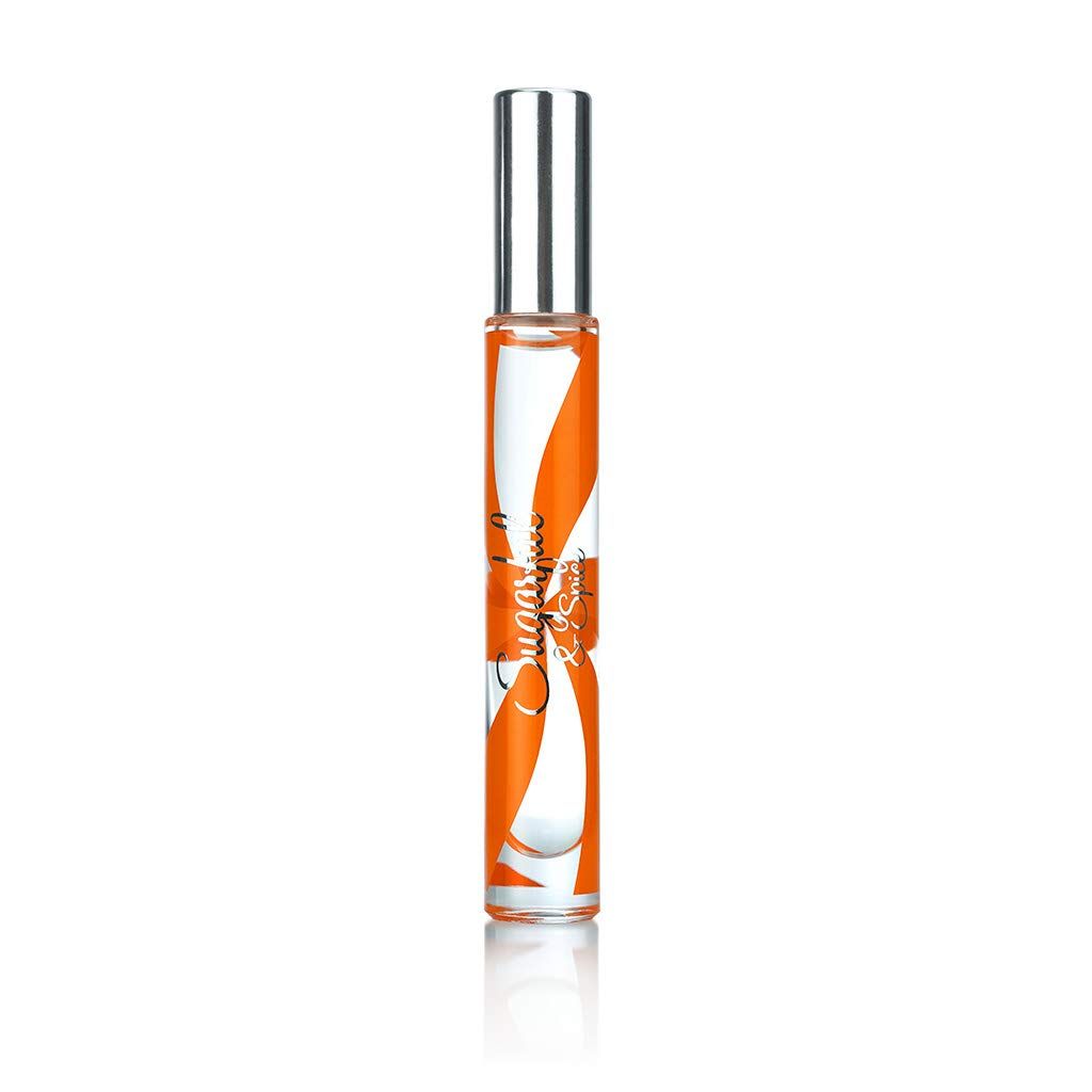 Michel Germain Sugarful &amp; Spice Eau de Parfum Rollerball Womens Fragrance, Top Notes of Sparkling Blood Orange, Pink Peony, Flirty &amp; Playful Gift for Her, 0.27 Fl Oz