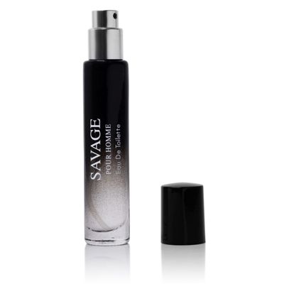 Savage for Men Edt Top notes of Calabrian, Bergamot &amp; Blend of Pepper, Ferrera Lavender &amp; Vetiver Fresh &amp; Woody Fragrance for Everyday Use 0.5 fl Oz (15ml) Bottle for Home &amp; On-The-Go Use Tsa Ready