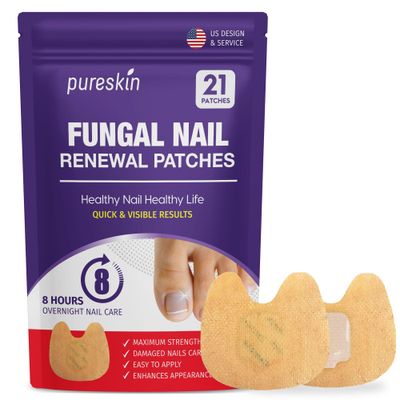 Extra Strength Toenail Fungus Treatment Patches: Fungus Treatment for Toenail Fingernails - Fungal Repair Patches - 8-Hour Nighttime Renewal Patches - 21 Patches