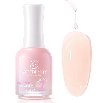 AZUREBEAUTY 15ml Dip Powder Base Coat - Low - Odor &amp; Low - Sensitivity Formula, No Lamp Needed for DIY Manicure, Ideal Starter Set for Home Salon