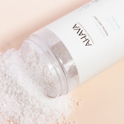 AHAVA Dead Sea Mineral Bath Salt, Calming Lavender - Intense Relaxation for Body &amp; Mind, Elevates Moisture, Softens &amp; Eases Sore Muscles, Enriched by Exclusive Dead Sea Salt &amp; Osmoter blend, 32 Oz