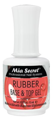 Mia Secret Rubber Base &amp; Top Gel UV-LED topcoat for shiny nail finish