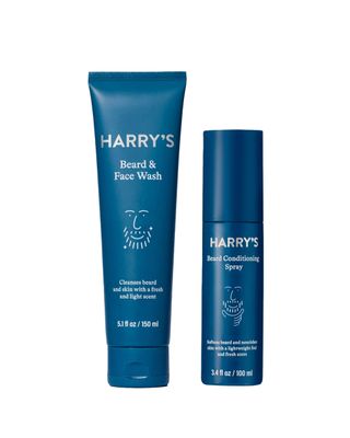 Harrys Beard Grooming Kit for Men, 5.1 Fl. Oz Wash and 3.4 Oz Conditioning Spray, Beard Care Kit