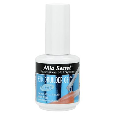 Mia Secret Clear Brush-on Nail Sculpting Gel, 0.5 oz - Biobuilder Clear Builder Gel in a Bottle For Nail Extensions and Natural Nails