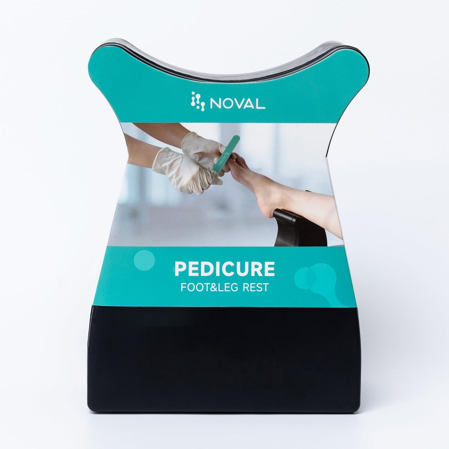 NOVAL Pedicure Foot Rest-Pedicure Foot Rest Stand Portable Pedicure Foot Stand Pedicure Supply Salon &amp; Home Use, Black