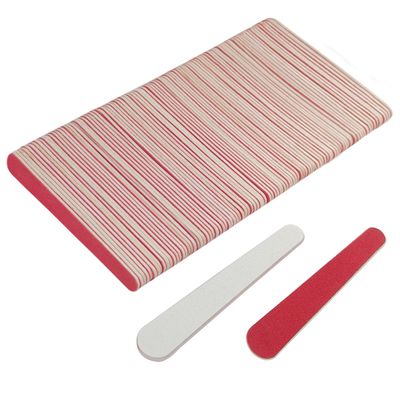 Mini Nail Files (100 Pack), 180/240 Grit Wooden Emery Board Nail File Double Sided Small Wood Emory Fingernail Files for Natural Nails Professional Reusable Manicure Pedicure