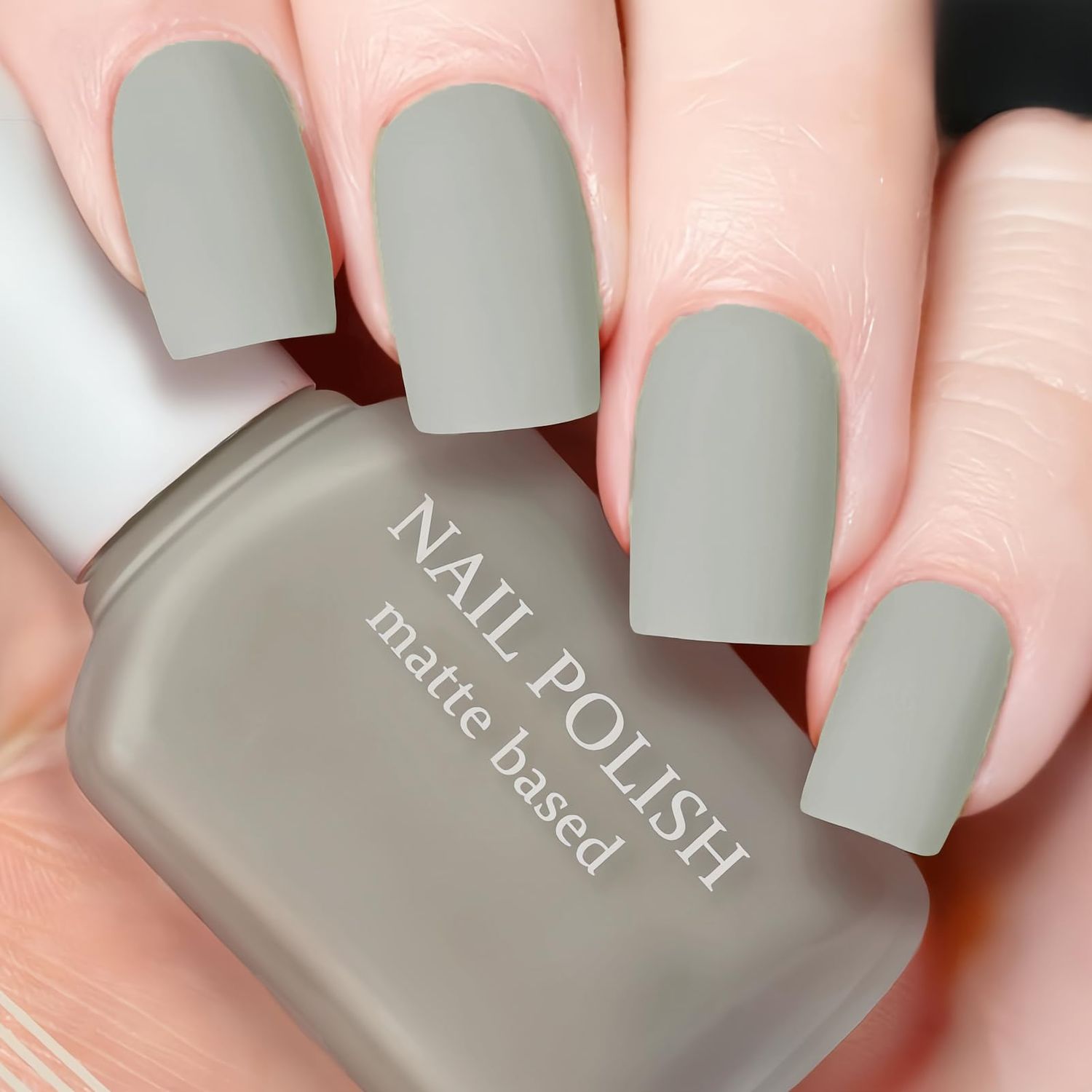 ASMAYSA Matte Gel Nail Polish, Neutral Nail Colors for Women &amp; Girls, Quick Dry White Nude Gel Polish, No UV/LED Lamp Needed, 12 ML