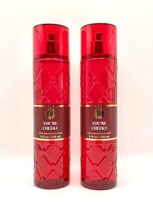 Bath and Body Work - Youre Cheeky Fine Fragrance Mist, Pink Peppercorn and Vanilla Bean, 8 fl oz, Set of 2