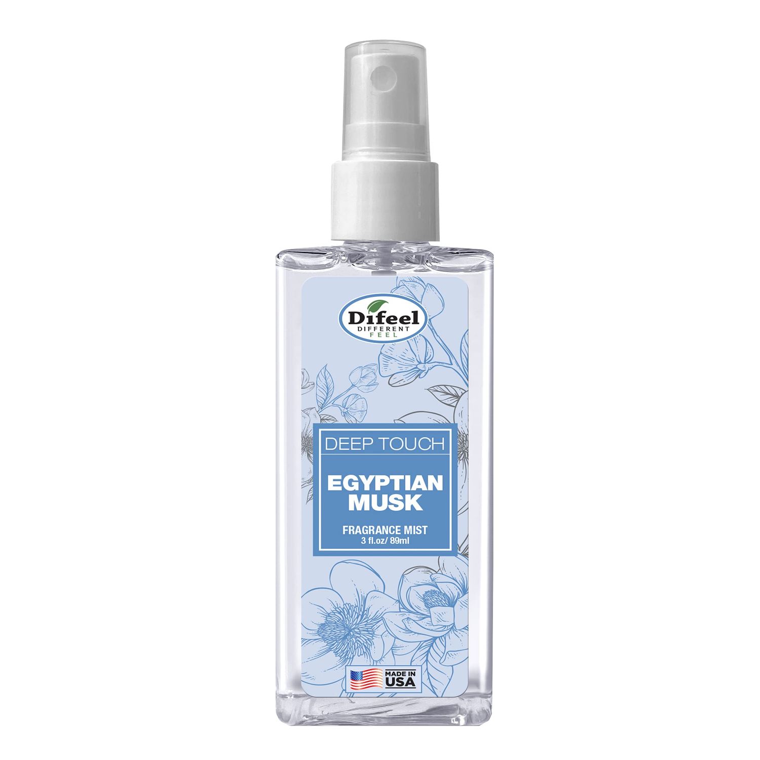 Difeel Deep Touch Body Mist Spray - Egyptian Musk 3 Ounces
