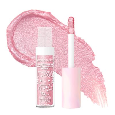wet n wild Hello Kitty Liquid Eyeshadow, Smooth, Blendable, Shimmery Matte Bubblegum Pink Shade, Cruelty-Free &amp; Vegan - Cheers!