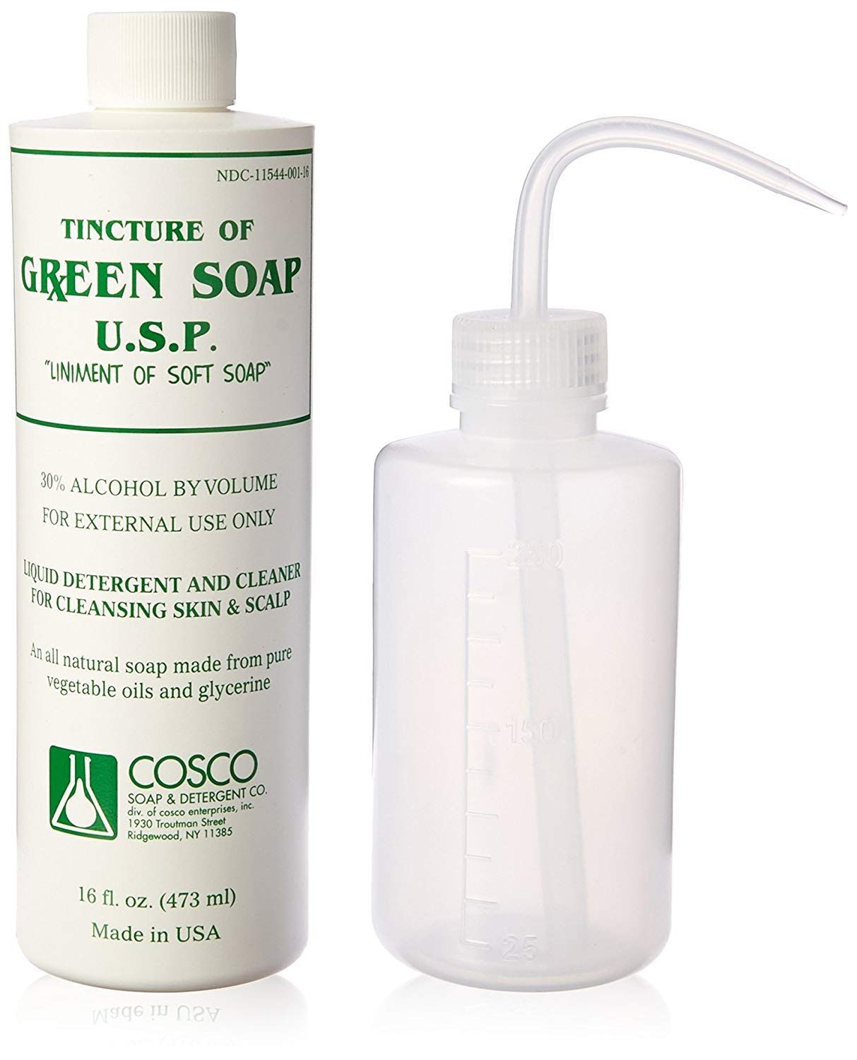 Cosco Green Soap 1 Pint SQUEEZE BOTTLE 8oz