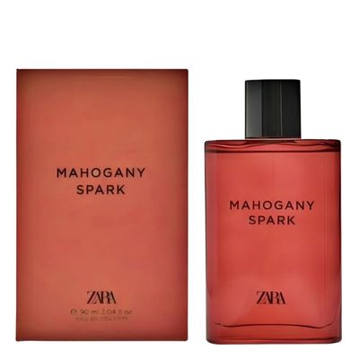 Zara Mahogany Spark Perfume for Men Addictive Woody Fragrance with Bergamot Lavender and Warm Spices Eau De Toilette 90ml (3.04 fl. oz.)