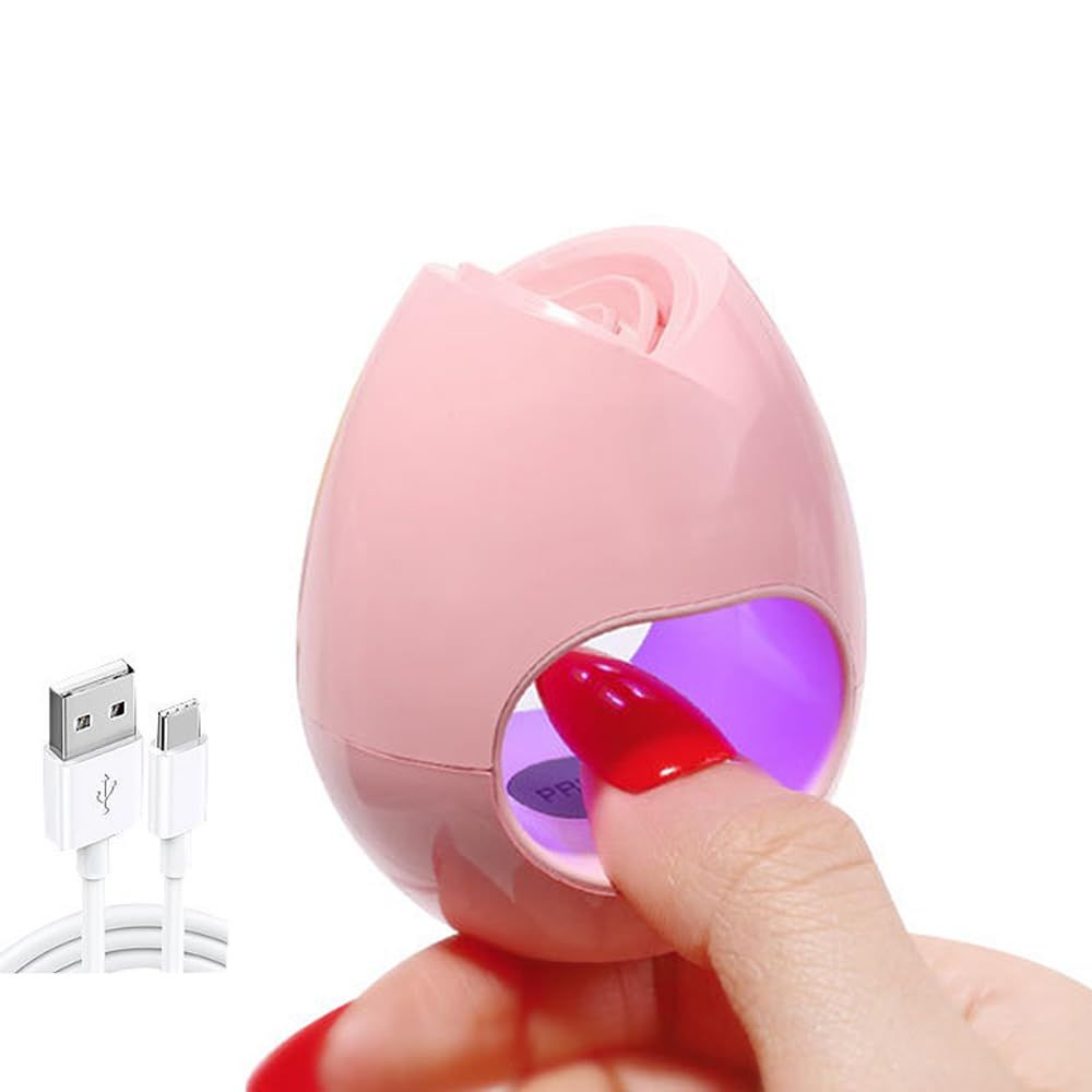 NaYiissi Mini UV LED Nail Lamp, Quick-Dry USB Nail Dryer, Nail Curing Light 16W for Gel Nails Polish, Nail Art Tools for Travel Manicure Home