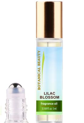 Botanical Beauty LILAC BLOSSOM FRAGRANCE OIL ROLL-ON 0.169 FL OZ (5 ML) Rollerball Perfume, Alcohol-Free, Long Lasting