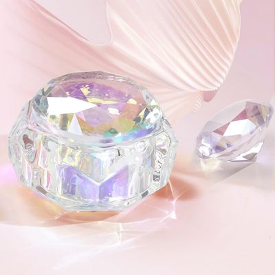 BOMOQING Nail Dappen Dish with Diamond Lid, Acrylic Liquid Powder Dappen Monomer Cup, Clear Glass Crystal Acetone Bowl, Acrylic Nail Brush Cleaner Holder, Nail Tech Must Haves(Colorful)