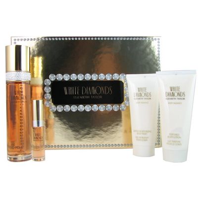 Elizabeth Taylor White Diamonds Gift Set EDT Body Lotion (3.4oz/100ml Each)