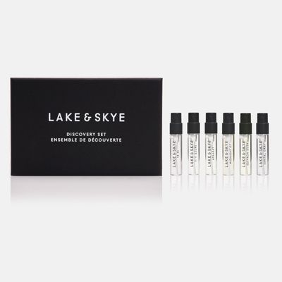 Lake &amp; Skye 6 Piece Discovery Set - Includes 11 11, 11 11 Azure, Apaaray, Midnight 07, Saffron Dusk and Santal Gray - 0.06 fl oz ea (2 ml ea)