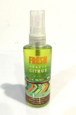 Fresh Brazil Citrus Fragrance Mist 3 Oz New Bath and Body Works