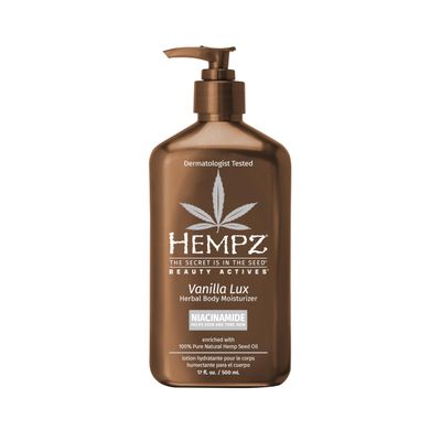 Hempz Vanilla Lux Herbal Body Moisturizer 17 oz. NEW LOOK