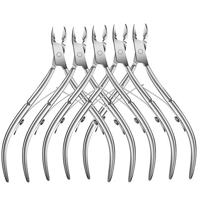5 Packs Cuticle Trimmer, Cuticle Nippers Professional Stainless Steel Cuticle Cutter Clippers Cuticle Remover, Pedicure Manicure Tools for Fingernails and Toenails