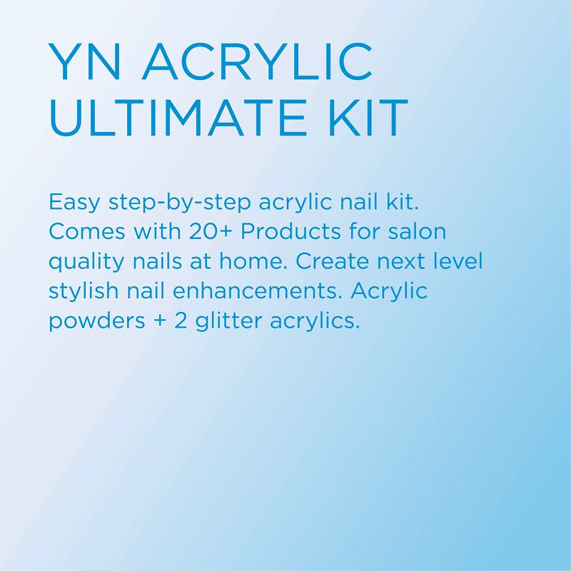 Young Nails Professional Kits &amp; Accessories for Home Nail Kit, Starter Kit, Beginners, and/or Nail Professionals, Clear