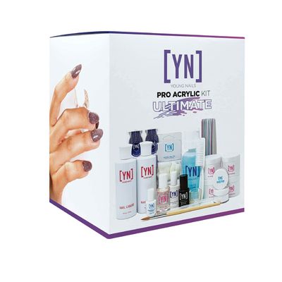 Young Nails Professional Kits &amp; Accessories for Home Nail Kit, Starter Kit, Beginners, and/or Nail Professionals, Clear